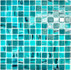 Мозаика Orro Mosaic Sea Breeze стекло 30.4х30.4 см глянцевая чип 23.5х23.5 мм, бирюзовый