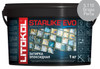 Затирка для плитки эпоксидная Litokol двухкомпонентный состав Starlike Evo S.110 Grigio Perla 1 кг 485140002