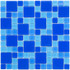 Мозаика стеклянная Aquaviva Cristall Dark Blue DCM305 30х30 см глянцевая чип 23х48 мм, голубой, синий 017602