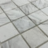 Мозаика Marble Mosaic Volakas white Pol камень 30.5х30.5 см полированная чип 48х48 мм, серый, белый
