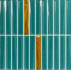 Декор Decor Melody Turquoise Silver 20x20 Monopole глянцевый керамический 85848