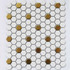 Мозаика Babylon Gold matt керамическая 26x30