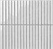 Мозаика Porcelain mosaic Mosaic 1.5х14.5 Y15F701 Белый глянцевый керамогранит 29.4х31.3 см чип 15х145 мм