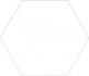 Керамогранит Codicer Basic Hex.25 White 25x22 универсальный сатинированный