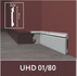 Напольный плинтус Solid UHD Polymer с креплением на клей 1 UHD 01/80, белый 12х80х24000 ударопрочный полистирол под покраску
