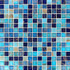 Мозаика Imagine Lab ML45017 стекло 32.7х32.7 см глянцевая чип 23х23 мм, бежевый, голубой, синий