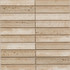 Мозаика Pixmosaic PIX 343 Yellow Travertine, Concave, чип 30х151 мм, сетка 305х318х12 мм, матовая бежевый
