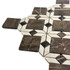 Мозаика Marble Mosaic Caesar мрамор 32.4х32.4 см полированная белый, коричневый