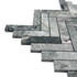 Мозаика Marble Mosaic Hermes Grey мрамор 28.1х28.1 см полированная чип 23х98 мм серый