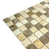 Мозаика Marble Mosaic Mix stone 5 Mat камень 30х30 см матовая чип 23х23 мм, бежевый, коричневый