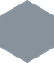 Керамогранит Modernizm Blue Gres Mat. 19,8x17,1 Paradyz Ceramika матовый универсальный 5900144001305