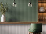 Настенная плитка Rainbow Green 5x25 Harmony рельефная (структурированная) керамическая 5007041738