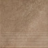 Ступень фронтальная Mattone Sabbia Brown Stopnica Prosta 30х30 клинкер матовая Paradyz Ceramika