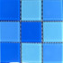 Мозаика стеклянная Aquaviva Cristall Light Blue 30х30 см глянцевая чип 48х48 мм, голубой, синий 020865