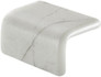 Мозаика Ezarri Corner Carrara Safe стекло 3х5х2.5 см матовая, антислип чип 50х50 мм, белый