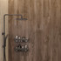 Керамогранит Husk Wood Wenge 20x120 Rt Creanza матовый универсальная плитка CW-RT14-B