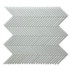 Мозаика Marble Mosaic Chevron White стекло 25.5х26 см полированная чип 10х48 мм белый