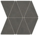 Мозаика Boost Natural Coal Mosaico Rhombus 36,7x33,8 керамогранит матовая, серый A7CR