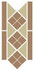 Бордюр Border Lisbon-1 with 1 strip (Tr.03, Dots 04, Strips 04) 28х15 матовый керамогранит