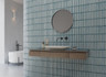 Настенная плитка Osaka Bars Blue 12.5x25 DNA Tiles глянцевая керамическая 133480
