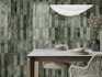 Настенная плитка Cambre Green Brillo 7.5x30 Cifre глянцевая керамическая