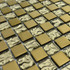 Мозаика Marble Mosaic Chic Gold стекло 30х30 см глянцевая чип 23x23 мм, золотой-oro-gold