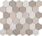 Мозаика KHG51-MX1 керамика 28.4x32.4 см матовая чип 51x59 мм, бежевый