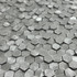 Мозаика Marble Mosaic Gravity Aluminium 3D Hexagon Metal алюминий 29.6х30.5 см чип 8х14 мм, серебро-silver