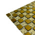 Мозаика Marble Mosaic Chic Gold стекло 30х30 см глянцевая чип 23x23 мм, золотой-oro-gold