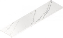 Ступень фронтальная Stellaris Statuario White Scalino 33x120 Frontale керамогранит матовая Italon 620070002591
