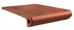 Ступень фронтальная Gres De Aragon Peldano Redondo Antic Marron 33x33 матовая