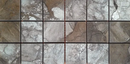 Мозаика Mk.OrIll1530RM 15х30 керамогранит матовая чип 5х5 мм, коричневый, серый