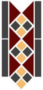 Бордюр Border Lisbon with 1 strip (Tr.20, Dots 14+21, Strips 14) 28х15 матовый керамогранит