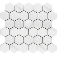 Мозаика Керамическая Hexagon small Carrara Matt (PMMT83017) 271х282х6