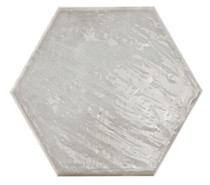 Керамогранит Rain Grigio Hex 19.8х22.8 Prissmacer глянцевый, рельефный (рустикальный) универсальный 78803261