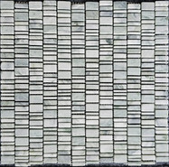 Мозаика PIX 316 Jet Green, мрамор 30.7х31 см Pixmosaic матовая чип произвольный, зеленый, серый 