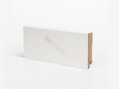 Напольный плинтус МДФ DeArtio белый U 106-80 мм окрашенный