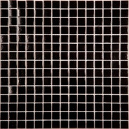 Мозаика GK01 Черный  (сетка) стекло 32.7х32.7 см глянцевая чип 20х20 мм
