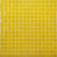 Мозаика AA11 Желтый (сетка) стекло 32.7х32.7 см глянцевая чип 20х20 мм