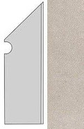 Плинтус Kone Silver Battiscopa Sag.Dx. AUO5 7,2x30 шт керамогранит