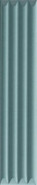 Настенная плитка Up Cannettato Green Glossy 5х25 La Fabbrica глянцевая, рельефная (структурированная) керамическая 192136