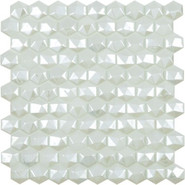 Мозаика Hex Diamond № 350D Белый (на сетке)
