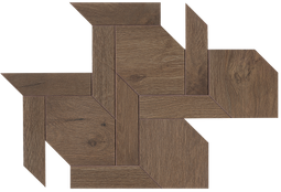 Мозаика Roots Tobacco Vintage Mosaico 40,5x48,5 керамогранит матовая, коричневый 36927