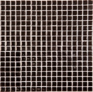 Мозаика JH-401(М) (мелкая черная) стекло 30.5х30.5 см глянцевая чип 15х15 мм, черный