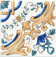 Вставка STG/A484/1146H Капри Майолика 9.8х9.8 Kerama Marazzi глянцевая керамическая