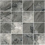 Мозаика MarbleSet Иллюжн Темно-серый Лаппато R9 Ректификат керамогранит 30х30 см чип 7.5х7.5 мм, K9513728LPR1VTE0
