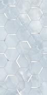 Декор Onice Forma Blu Керлайф 31.5x63 глянцевый керамический 921662