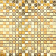Мозаика 15х15 Gold (JMG21501) 300х300х3.8, стекло глянцевая, золотой С0004611