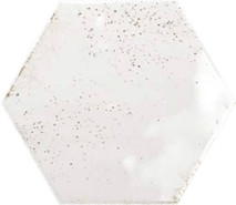 Настенная плитка Hope Hex White Glossy 15x17.3 глянцевая керамическая