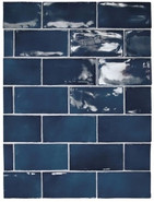 Настенная плитка 26910 Manacor Ocean Blue 7,5х15 см Equipe глянцевая керамическая